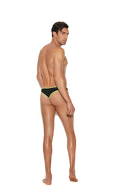 Men's Thong With Neon Green Trim - Spicy and Sexy