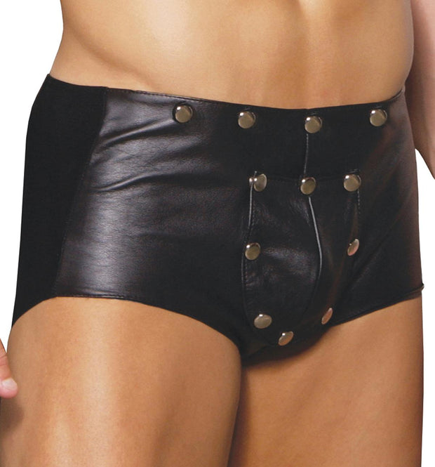 Leather Shorts With Break Away - Spicy and Sexy