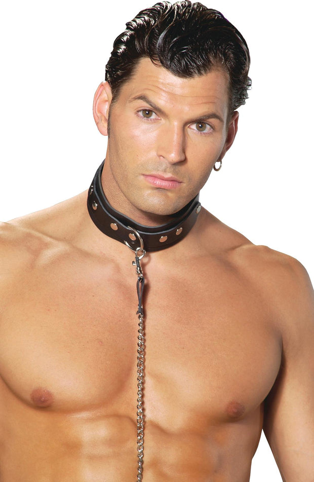 Leather Collar With O Ring - Spicy and Sexy