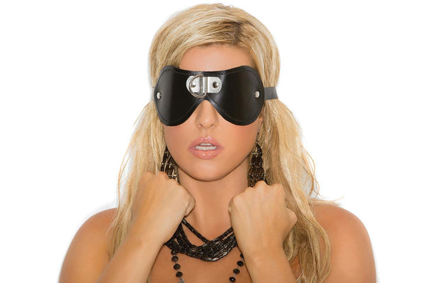 Leather Blindfold With 'D' Ring - Spicy and Sexy
