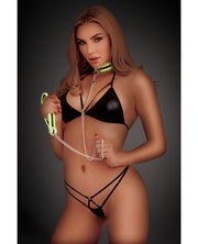 Whip Smart Glow In The Dark Deluxe Role Play Collar & Leash - Spicy and Sexy