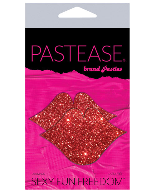 Pastease Glitter Lips - Red - Spicy and Sexy