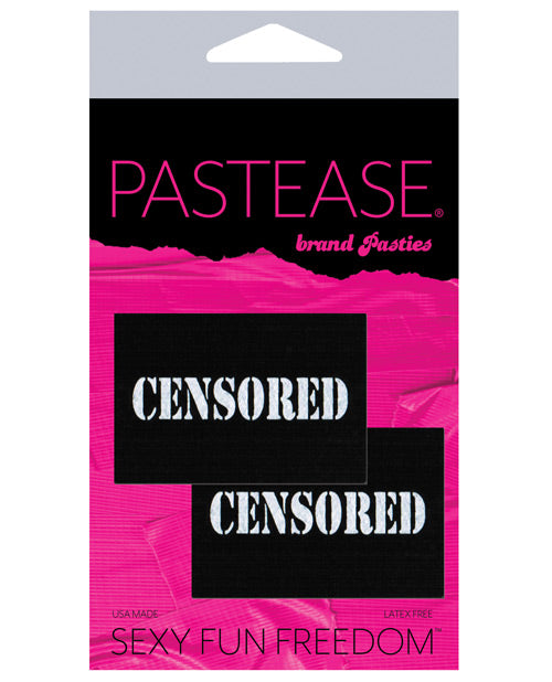 Pastease Censored Pastie - Black-White O-s - Spicy and Sexy