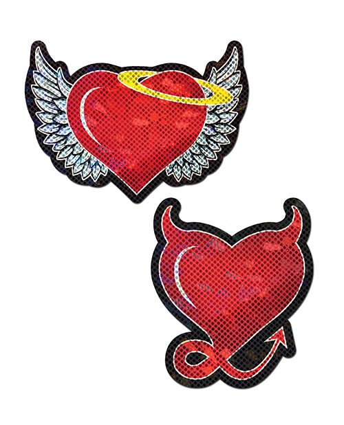 Pastease Angel & Devil Glitter Heart - Spicy and Sexy