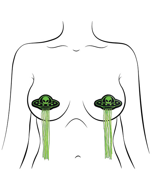 Pastease Premium Ufo With Tassel - Green O-s - Spicy and Sexy