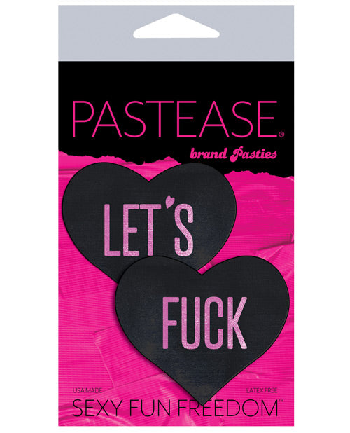 Pastease Let's Fuck Hearts - Black O-s - Spicy and Sexy