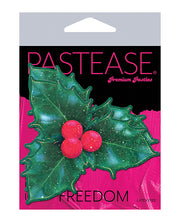 Pastease Premium Holiday Holly - Green O-s - Spicy and Sexy