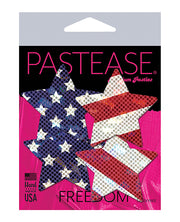 Pastease Premium Petites Glittering Stars & Stripes - Red-white-blue O-s - Spicy and Sexy