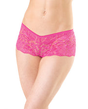 Low Rise Stretch Scallop Lace Booty Short