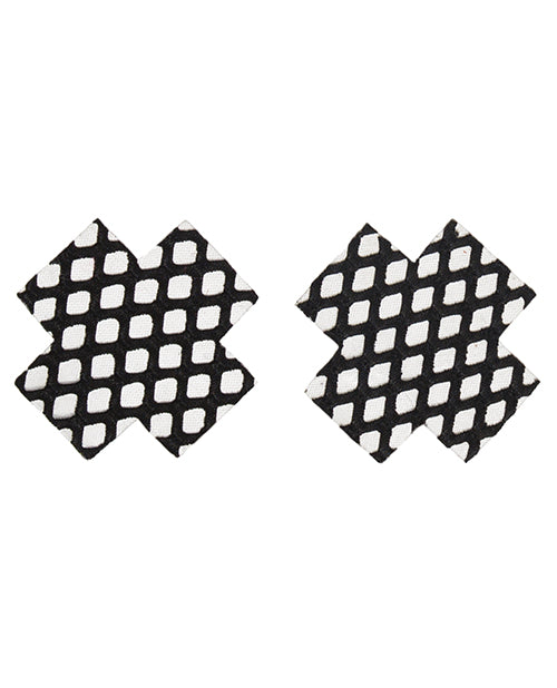 Fishnet Cross Pasties Black - Spicy and Sexy