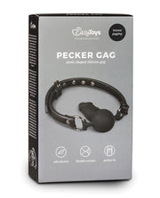 Easy Toys Ball Gag W-silicone Dong - Black - Spicy and Sexy