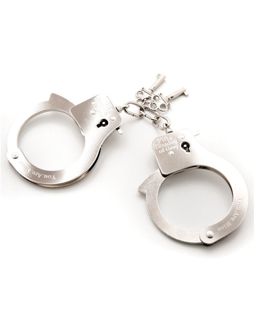 Fifty Shades Of Grey You Are Mine Metal Handcuffs - Spicy and Sexy