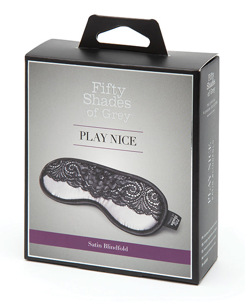 Fifty Shades Of Grey Play Nice Satin & Lace Blindfold - Spicy and Sexy