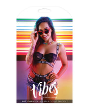 Vibes Not Your Bitch Lace Bra & Cutout Panty - Spicy and Sexy