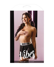 Vibes Fuck Off Knife Pleated Microfiber Skirt Black - Spicy and Sexy