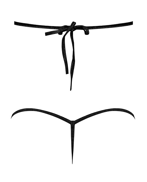 Lust Orthia Criss Cross Bra & G-String Black - Spicy and Sexy