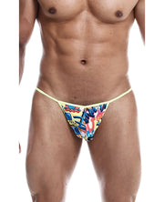 Male Basics Sinful Hipster Music T Thong G-String Print