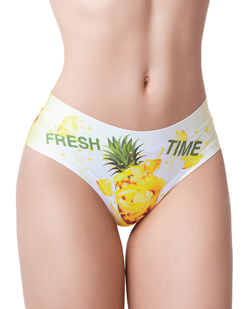 Mememe Fresh Summer Pineapple Printed Slip - Spicy and Sexy