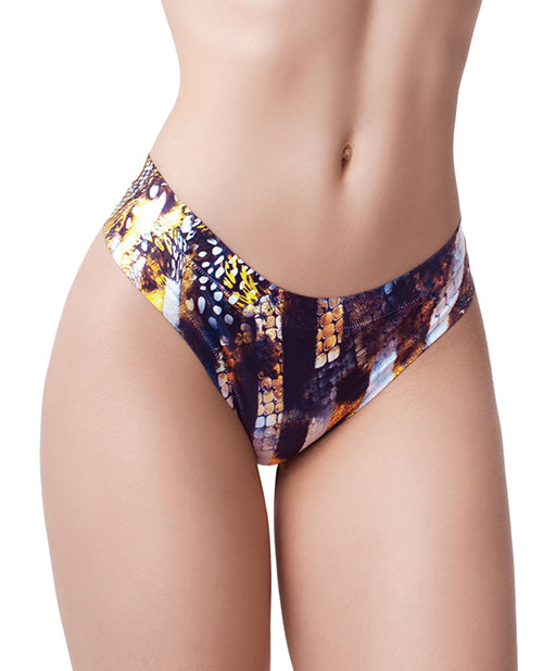 Mememe Go Wild Snake Printed Thong - Spicy and Sexy
