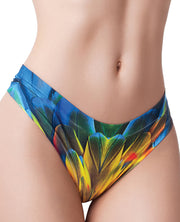 Mememe Paradise Birds Parrot Printed Thong - Spicy and Sexy