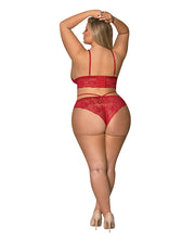 Sugar & Spice Bra & Panty Red (Plus Size) - Spicy and Sexy