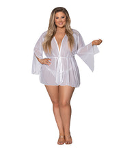 Modern Romance Flowing Short Robe (Plus Size) - Spicy and Sexy
