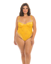 Lexi High Lace Teddy Gold Fusion (Plus Size)