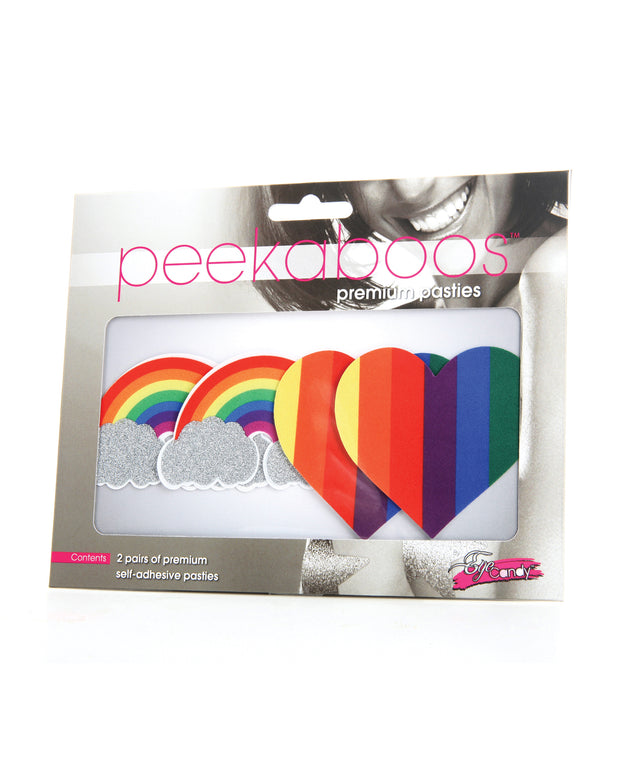 Peekaboos Pride Glitters Rainbows & Hearts - Pack Of 2 - Spicy and Sexy