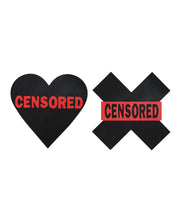 Peekaboos Censored Hearts & X - Pack Of 2 - Spicy and Sexy