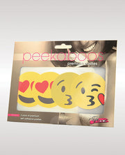 Peekaboos Emoji Hearts Pasties - Pack Of 2 - Spicy and Sexy