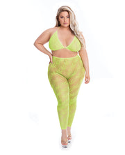 All About Leaf Bra & Leggings (Plus Size) - Spicy and Sexy