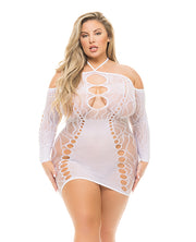 Pink Lipstick Animal Inside Dress (Plus Size) - Spicy and Sexy