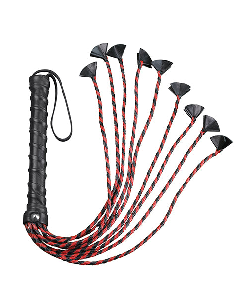 Plesur 24" Cat Of 9 Tails With Petal Ends - Black-red - Spicy and Sexy