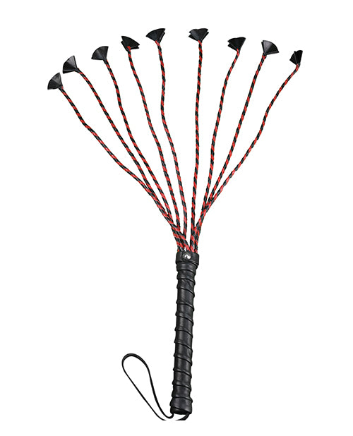 Plesur 24" Cat Of 9 Tails With Petal Ends - Black-red - Spicy and Sexy