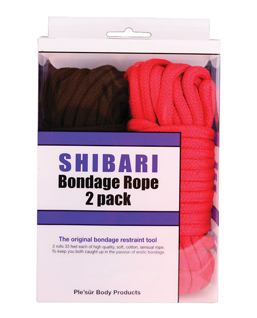 Plesur Cotton Shibari Bondage Rope 2 Pack - Spicy and Sexy
