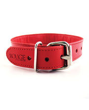 Rouge Leather O Ring Studded Collar - Spicy and Sexy