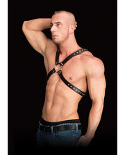 Shots Ouch Adonis High Halter - Black - Spicy and Sexy