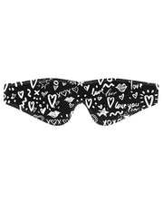 Shots Ouch Love Street Art Fashion Printed Eye Mask - Black - Spicy and Sexy