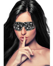 Shots Ouch Love Street Art Fashion Printed Eye Mask - Black - Spicy and Sexy