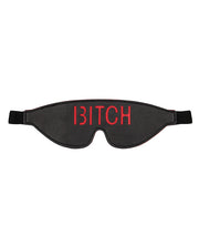 Shots Ouch Bitch Blindfold - Black - Spicy and Sexy