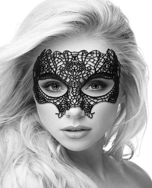 Shots Ouch Black & White Lace Eye Mask