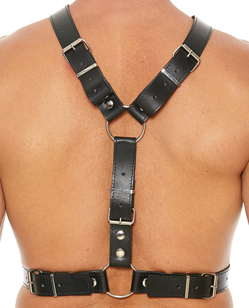 Shots Uomo Men's Harness With Metal Bit - Black - Spicy and Sexy