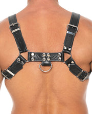 Shots Uomo Chest Bulldog Harness Large-XLarge - Black - Spicy and Sexy