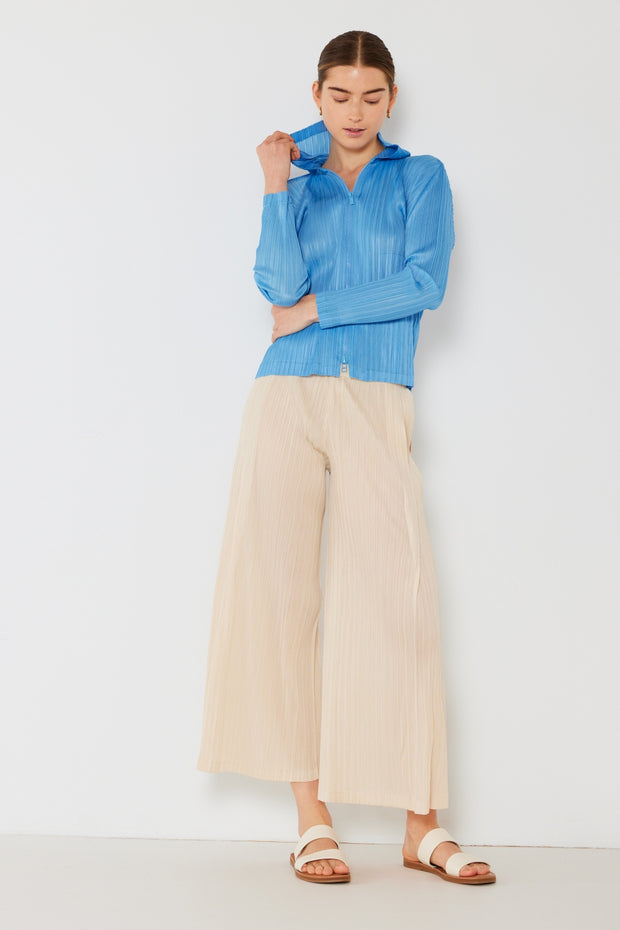 Marina West Swim Pleated Wide-Leg Pants with Side Pleat Detail