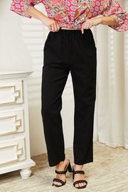  Double Take Pull-On Pants with Pockets